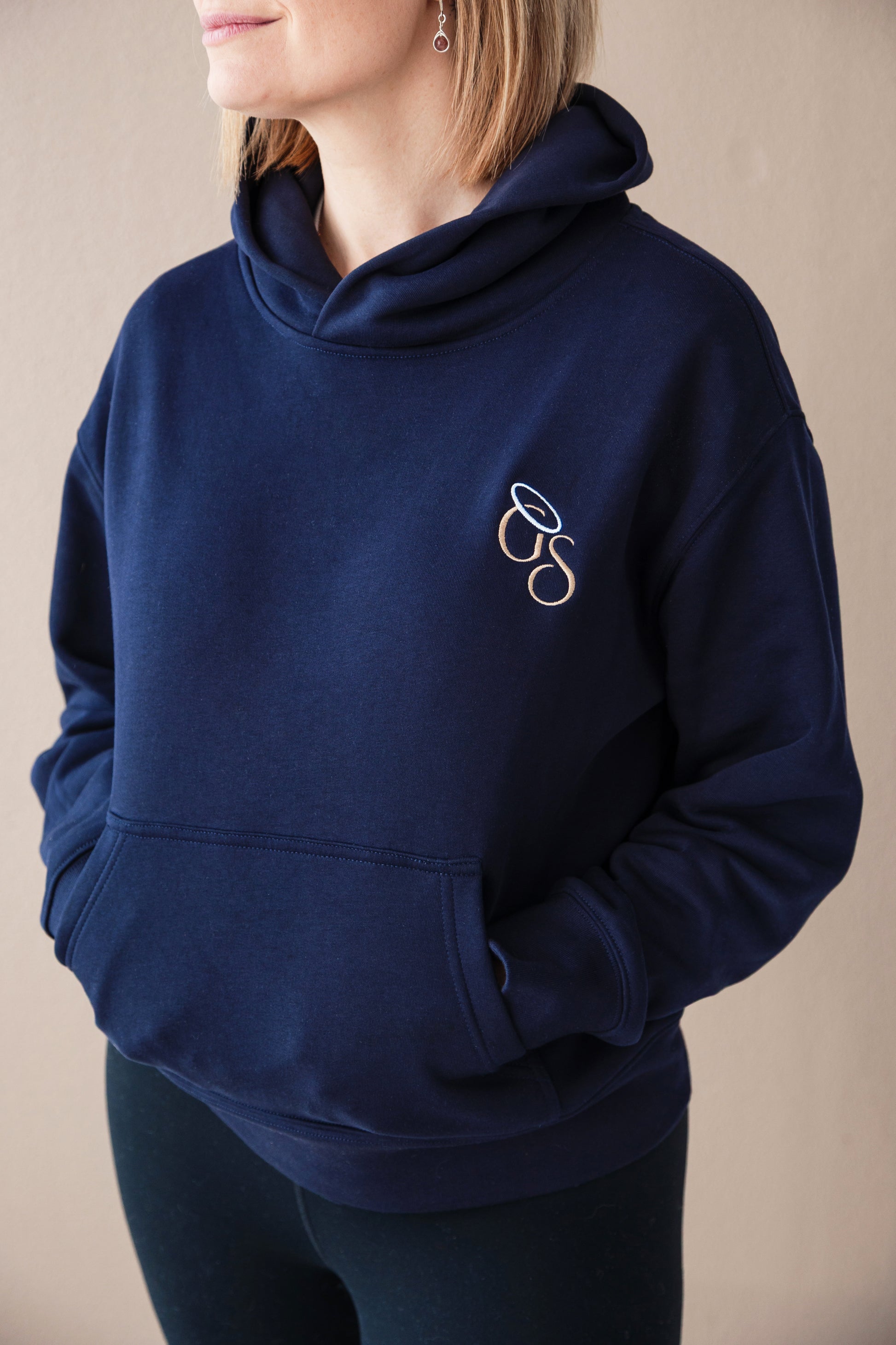 GLOW STREET HOODIE - NAVY image 0