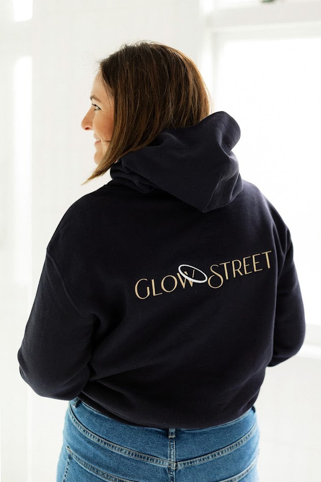 GLOW STREET HOODIE - NAVY image 1