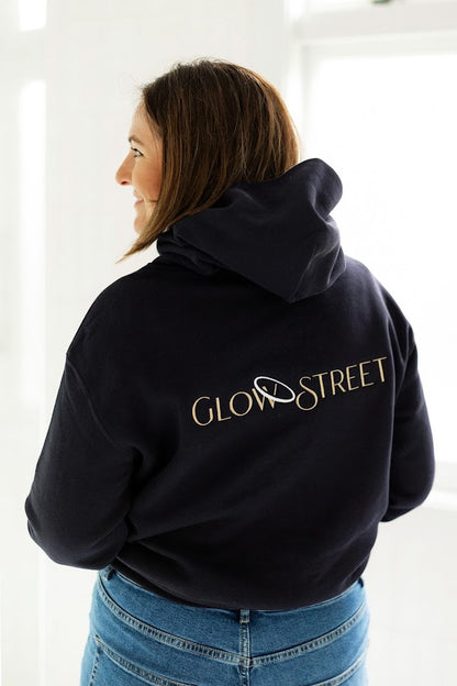 GLOW STREET HOODIE - NAVY image 1